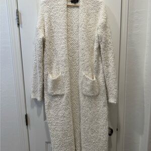 JLUXLABEL Cozy Ivory Longline Women's Jacket